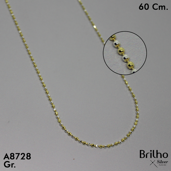 PCD1611  CADENA ESPECIAL BA„O ORO  60CM