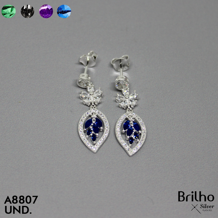 T24N268 ARETE HOJA MICROCIRCONES
