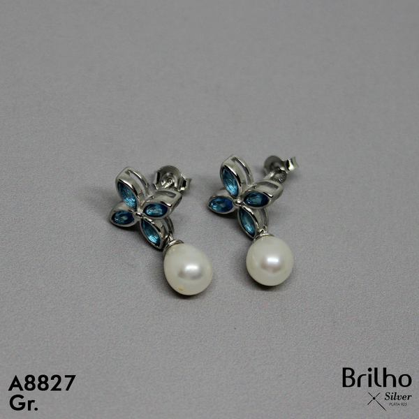 CAJ52 TOPO FLOR Y PERLA