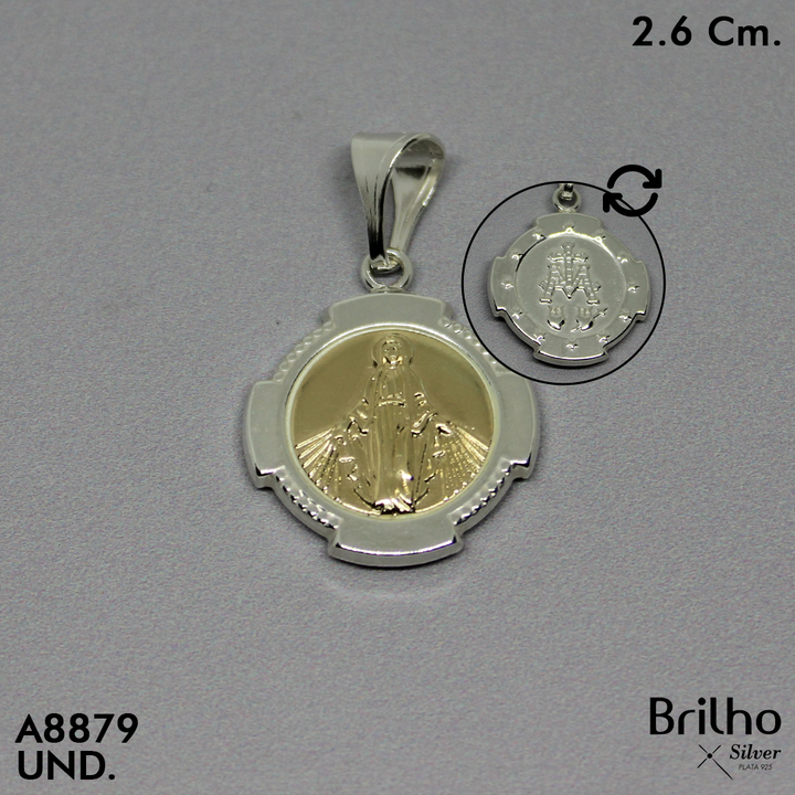 CDJ0800A  DIJE MILAGROSA ORO PLATA