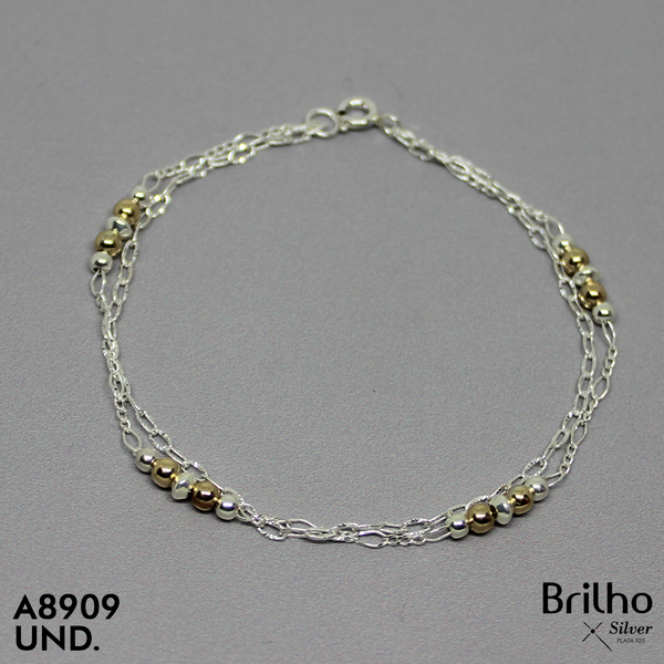 T8N252 PULSERA ORO PLATA