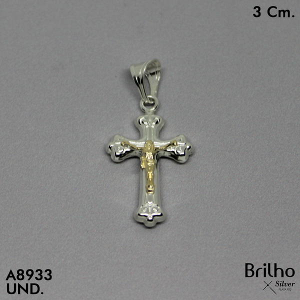 CDJ0650A  DIJE CRISTO ORO PLATA