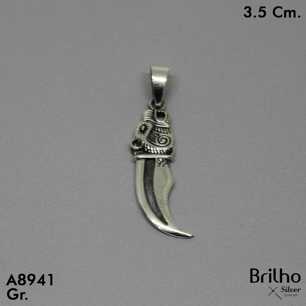 CDJ0388 DIJE CUCHILLO  ENVEJECIDO