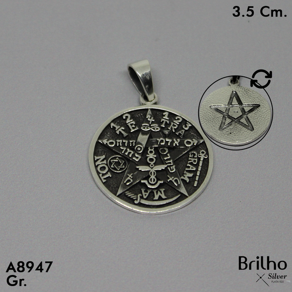 CDJ0417 DIJE PENTAGRAMA ENVEJECIDO