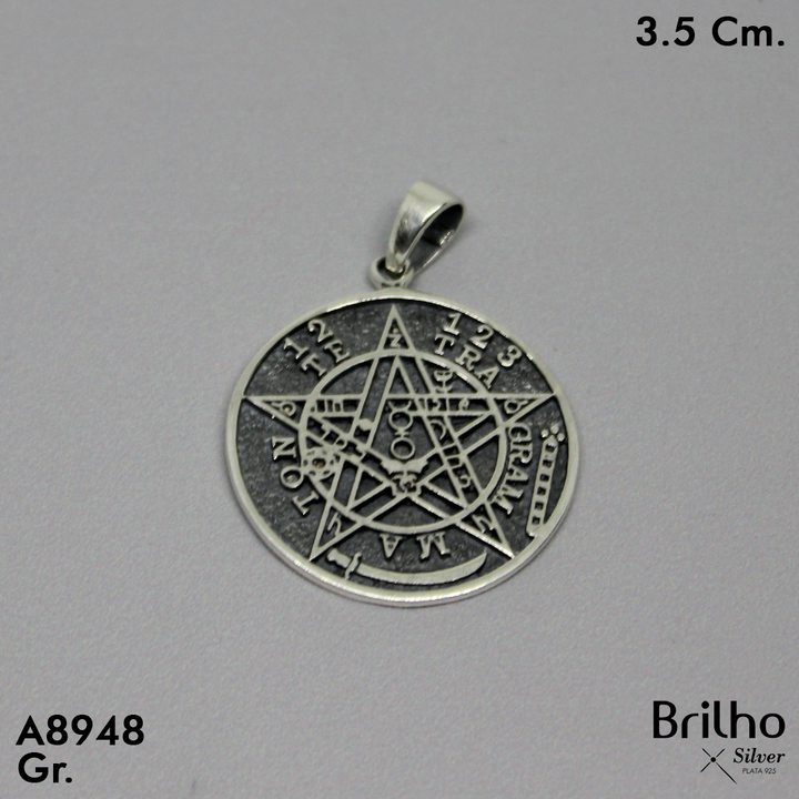 CDJ0436  DIJE PENTAGRAMA ENVEJECIDO