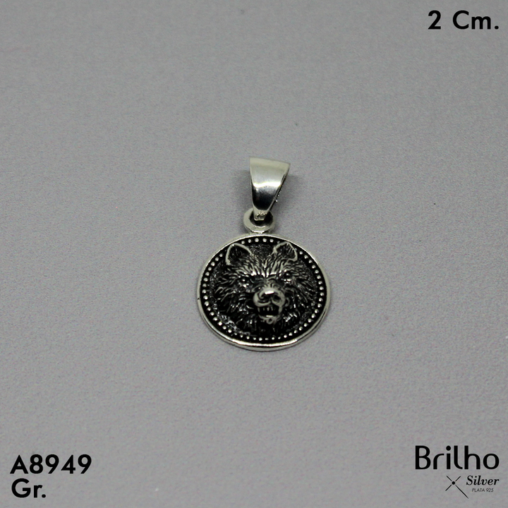 CDJ0438 DIJE LOBO ENVEJECIDO