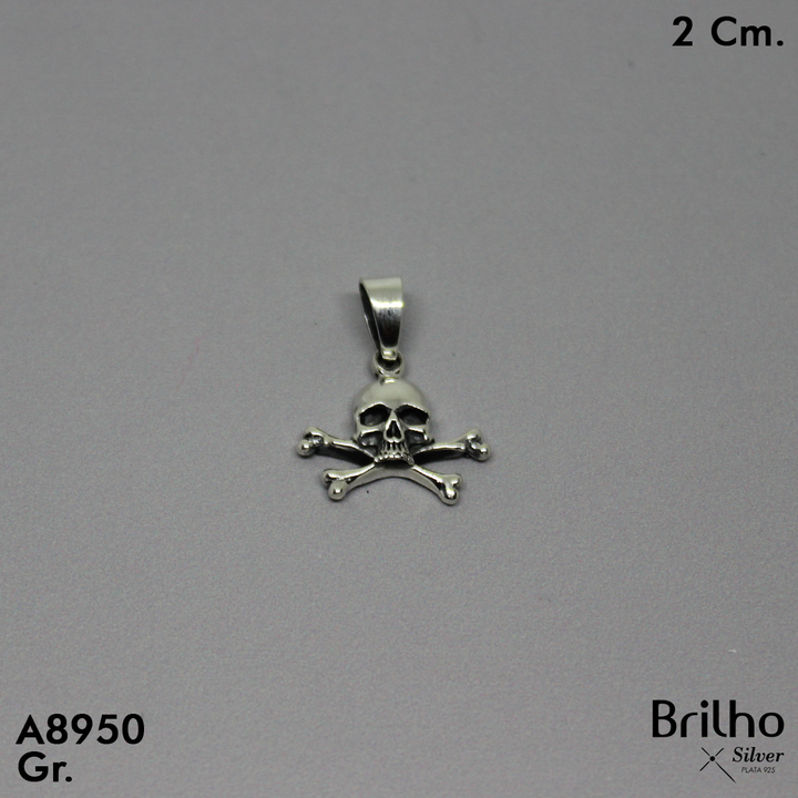 CDJ0441  DIJE CALABERA ENVEJECIDA