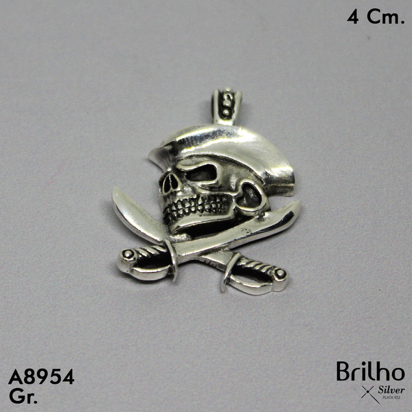 CDJ0453 DIJE CALABERAS Y ESPADAS ENVEJECIDAS