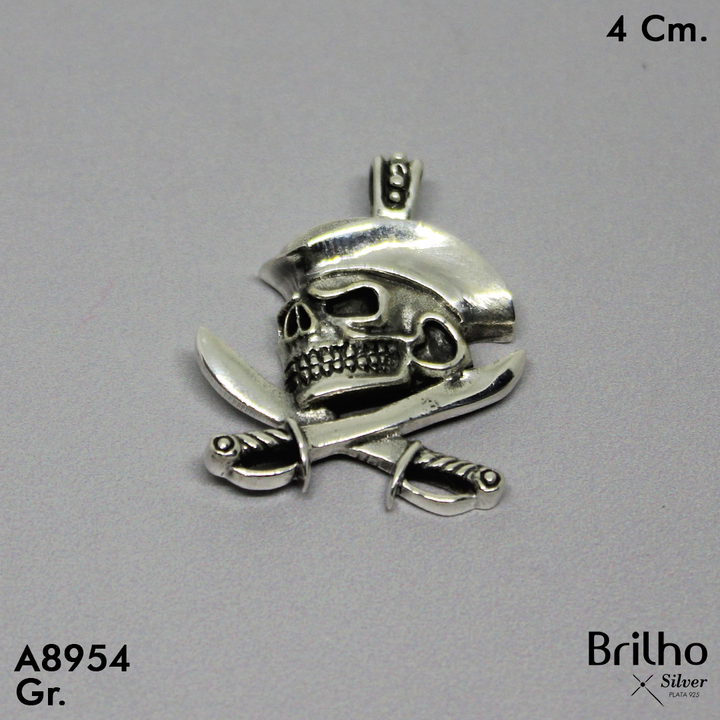 CDJ0453 DIJE CALABERAS Y ESPADAS ENVEJECIDAS