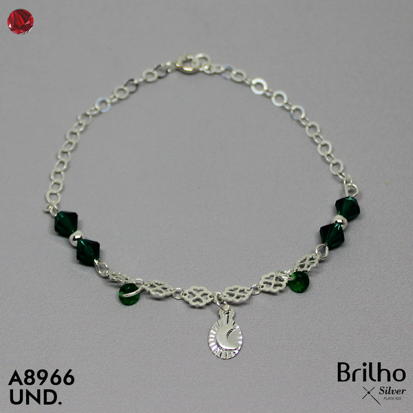 T8N283 PULSERA FLORES Y MURANO