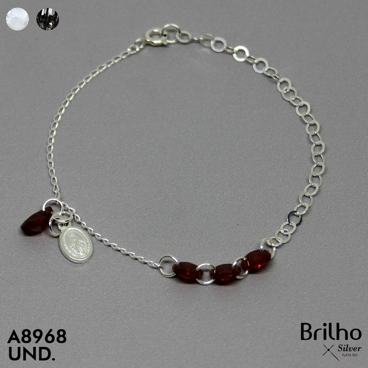 T8N306 PULSERA CIRCONES Y MILAGROSA