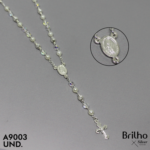 T17N88A CAMçNDULA BALINES DIAMANTADOS Y PERLAS MILAGROSA