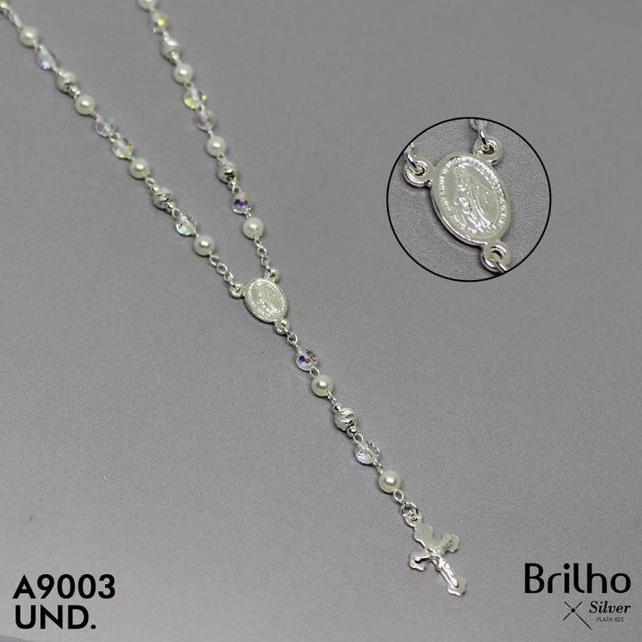 T17N88A CAMçNDULA BALINES DIAMANTADOS Y PERLAS MILAGROSA