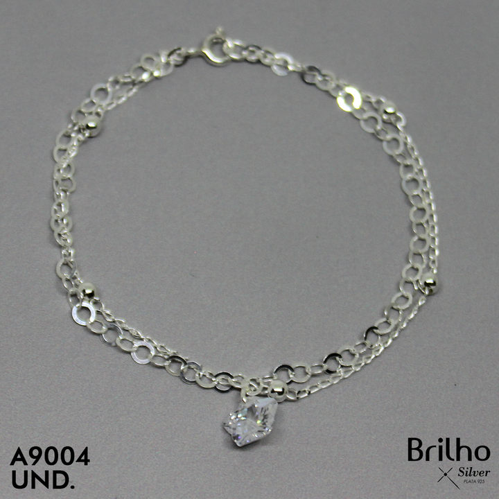 T8N370 PULSERA TEJIDO DOBLE Y ESTRELLA