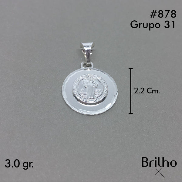 CDJ0878 DIJE SAN BENITO DIAMANTADO