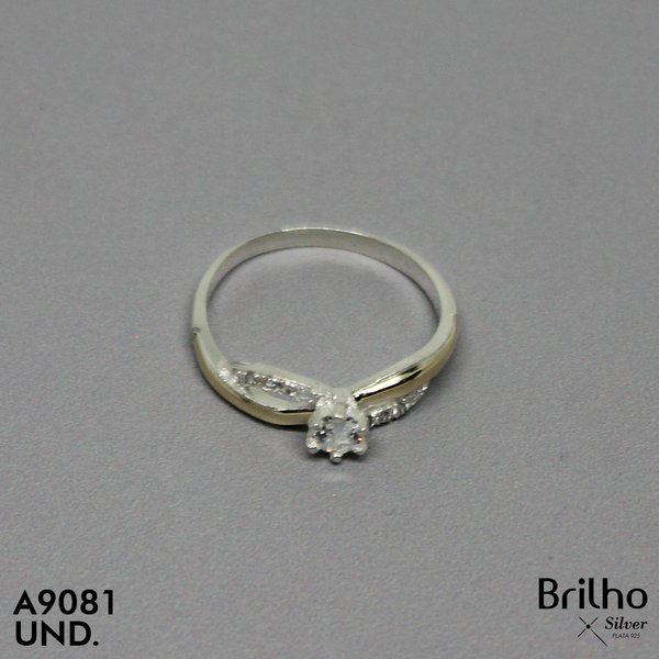 CAN1638A ANILLO DAMA SOLITARIO ORO PLATA TALLA 07