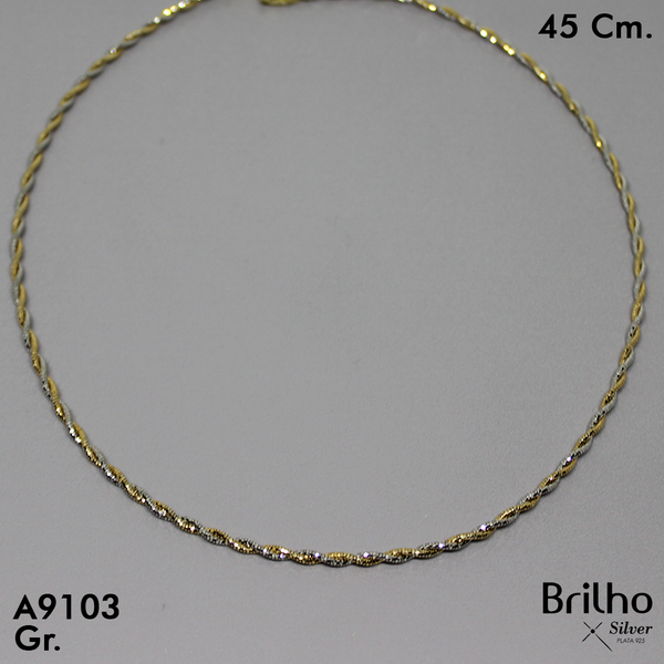 PCD1529 CADENA  ESPECIAL TRES TONOS  45CM