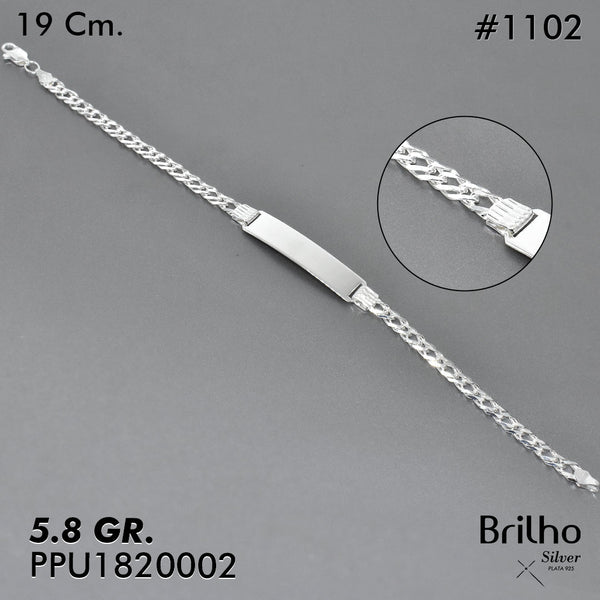 CPU1102 PULSERA PLACA  19CM