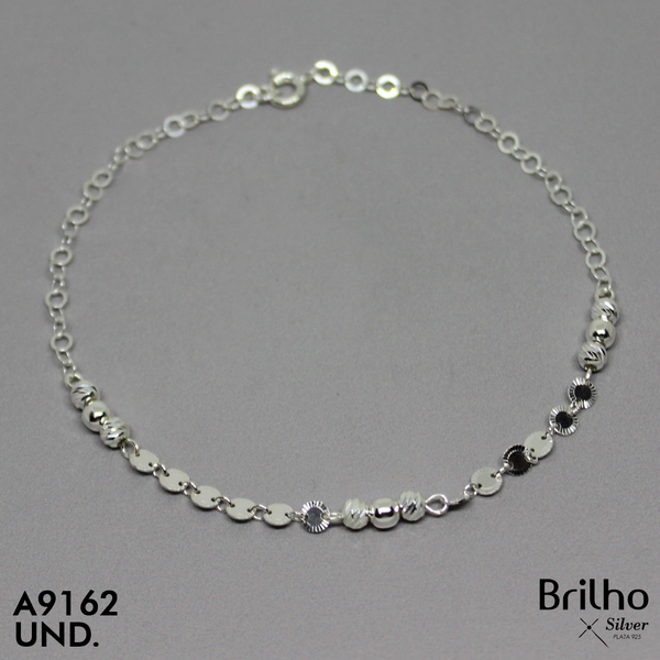 T7N150 TOBILLERA BALINES DIAMANTADOS