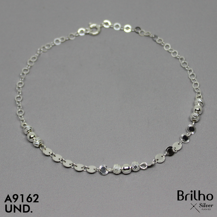 T7N150 TOBILLERA BALINES DIAMANTADOS