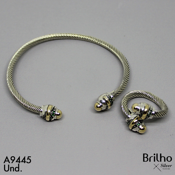 T23N002 ARO TU Y YO ORO PLATA ENVEJECIDO