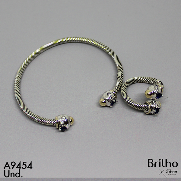 T23N085 ARO TU Y YO ORO PLATA ENVEJECIDO