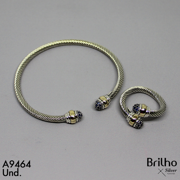 T23N006 ARO TU Y YO CON ANILLO ORO PLATA