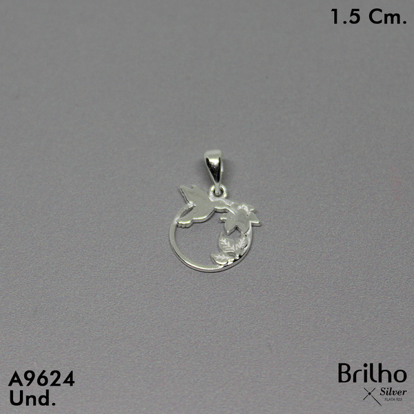 CDJ0400 DIJE FLOR Y COLIBRê LISO