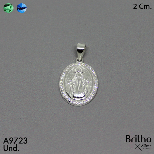 CDJ0112 DIJE VIRGEN MILAGROSA MICROCIRCON