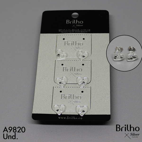 T3N066 TOPO MANO Y HUELLA DENTRO DE CORAZîN X3