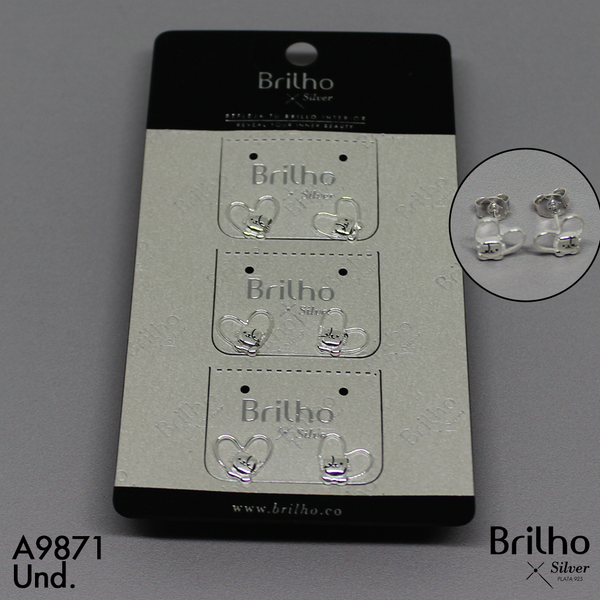 T3N229 TOPO GATO MINI DENTRO DE CORAZîN X3