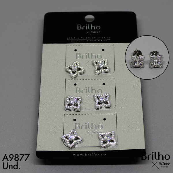 T3N045 TOPO FLOR MICROCIRCON RODIO X3