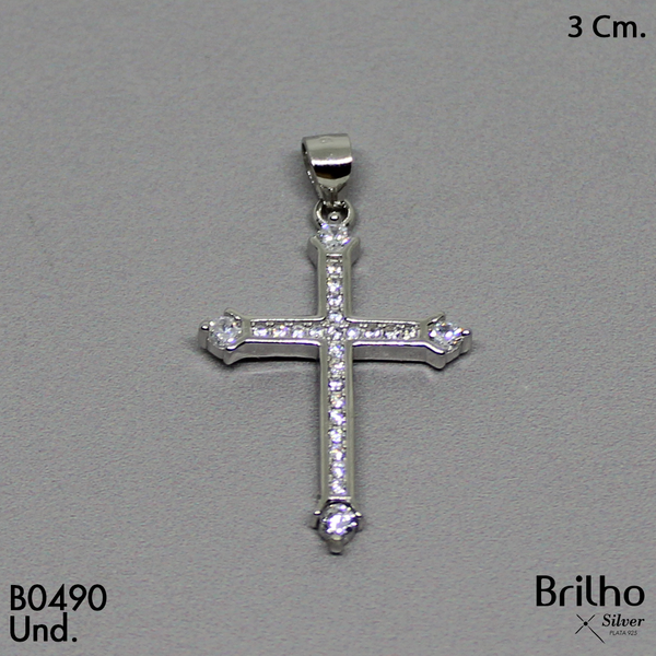 CDJ0500 DIJE CRUZ MICROCIRCON RODIO