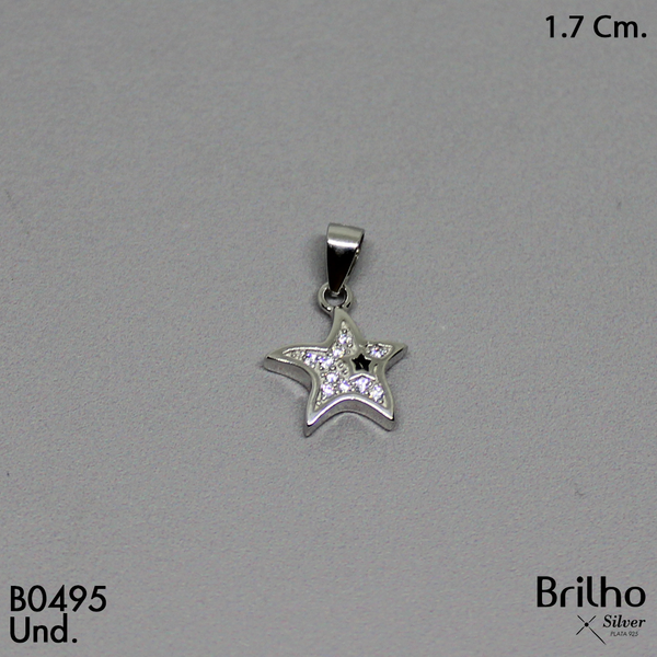 CDJ0067 DIJE ESTRELLA MICROCIRCON RODIO