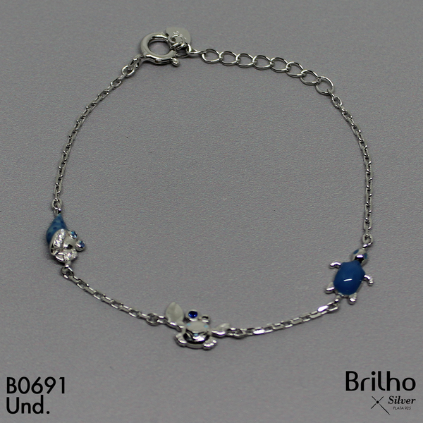 CPU2049 PULSERA  BEBE  CANGREJO , TORTUGA , CARACOL