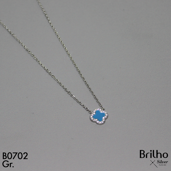 T19N276 CADENA TREBOL RODIO