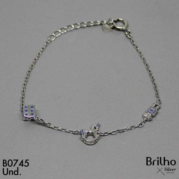 CPU2052 PULSERA BEBE DIJES DADO, CABALLO Y ROBOT