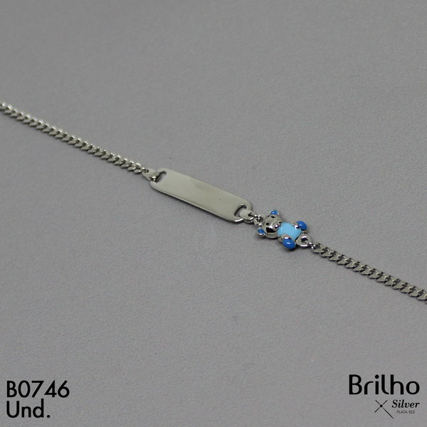 CPU2053 PULSERA BEBE PLACA OSO