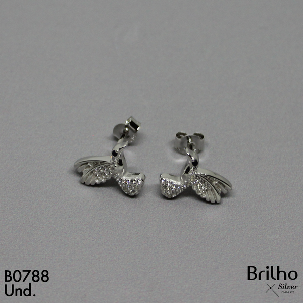 T10N038 TOPO COLIBRI MICROCIRCON RODIO