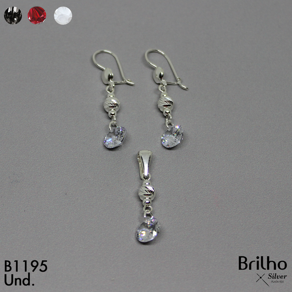 CAT36 ARETE FLOR BALIN EN GOTA Y BALIN