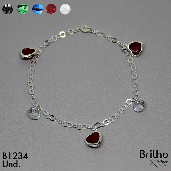 T8N344 PULSERA CORAZONES