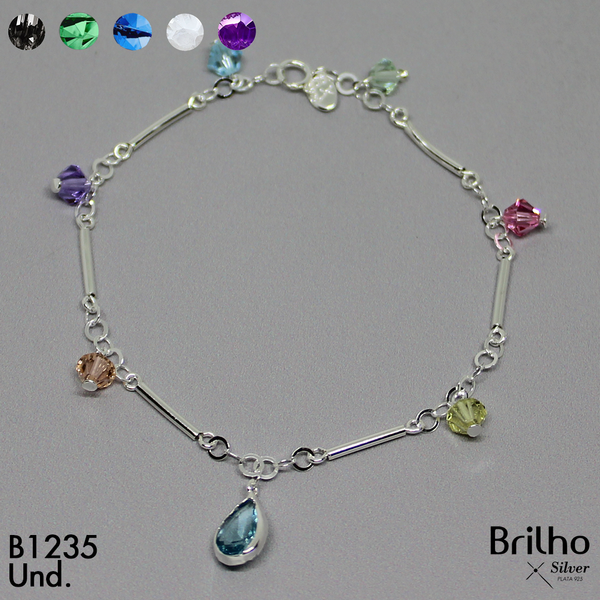 T8N350 PULSERA GOTAS Y MURANO