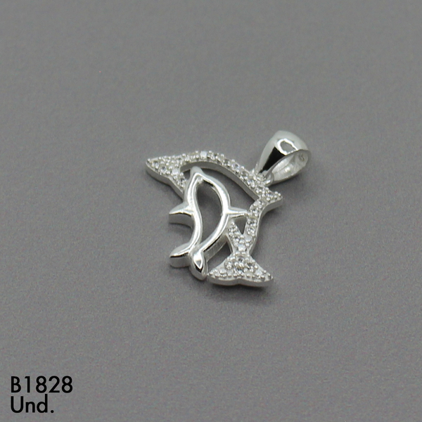 CDJ0113  DIJE  DOBLE DELFIN MICROCIRCON