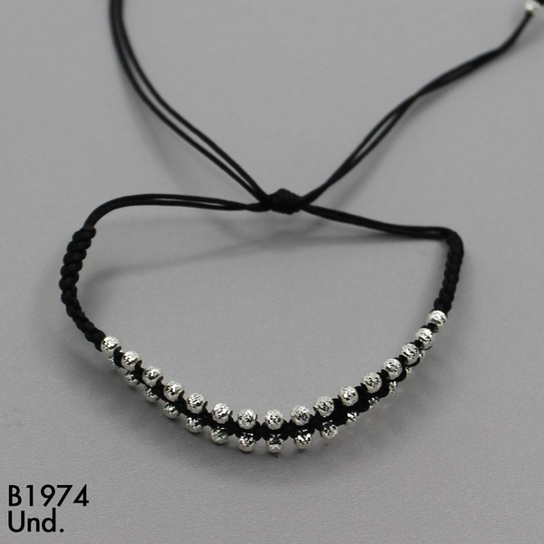 T28N558 PULSERA TEJIDA BALINES DIAMANTADOS