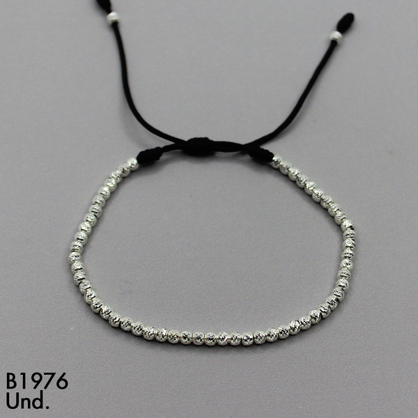 T28N561 PULSERA TEJIDA BALIN DIAMANTADO 3MM