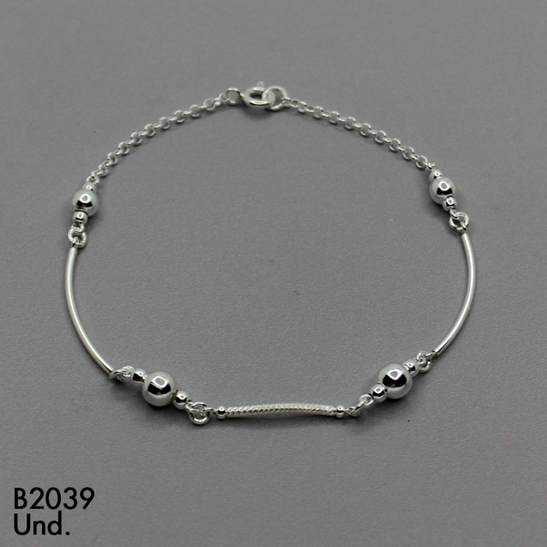 T8N255  PULSERA BALINES Y TUBOS