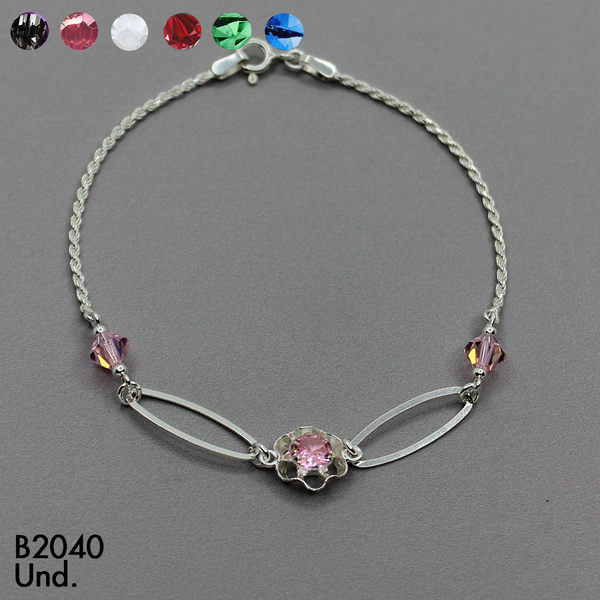T8N260 PULSERA FLOR , MURANO