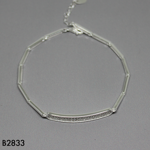 T8N335 PULSERA PLACA MICROCIRCON
