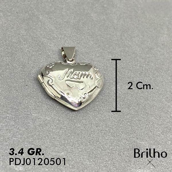 CDJ0460 DIJE RELICARIO CORAZîN MOM