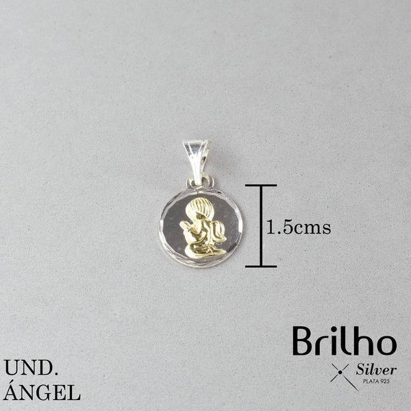 CDJ0770 DIJE ANGEL ORO PLATA